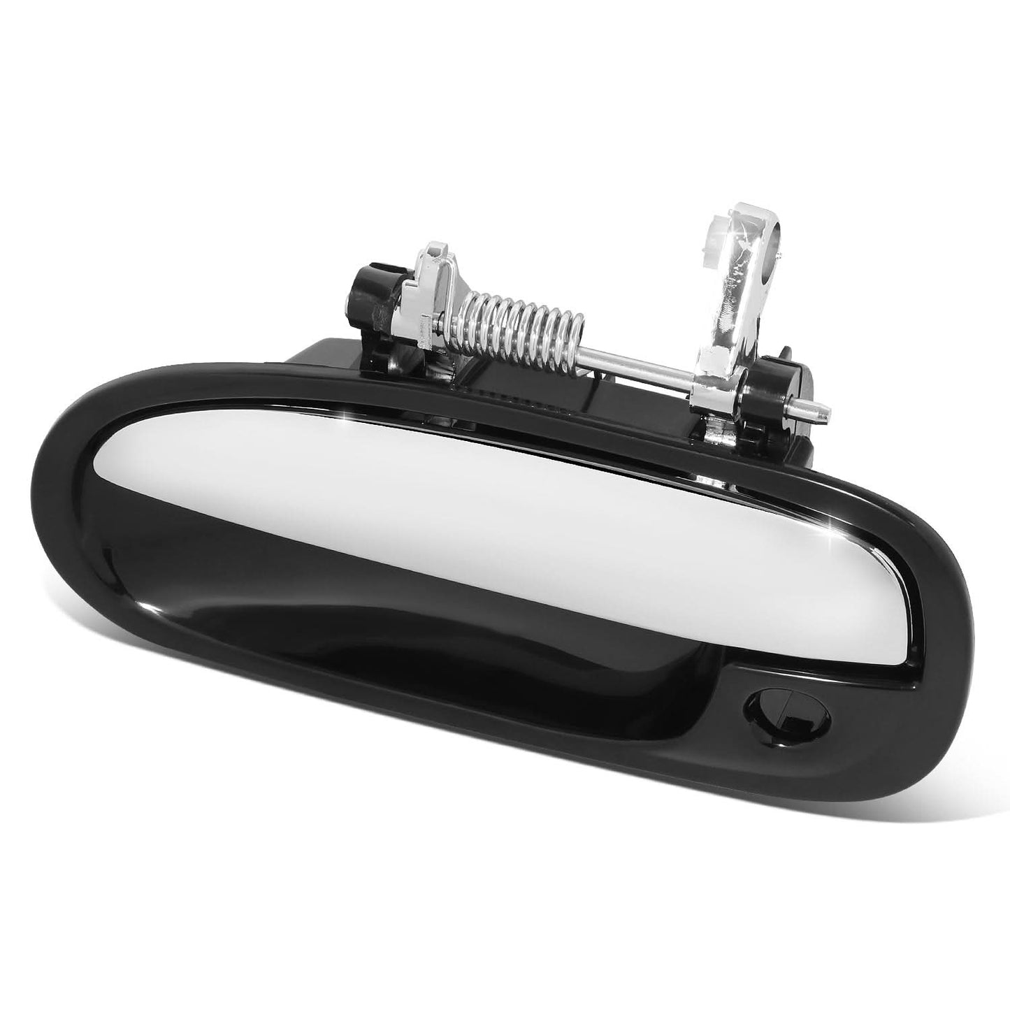 96-00 Honda Civic Front Left Door Pull Handle w/ Keyhole & Chrome
