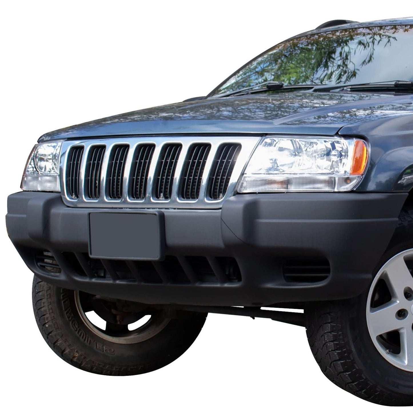 1999-2004 Jeep Grand Cherokee Laredo Style Chrome Grille Assembly