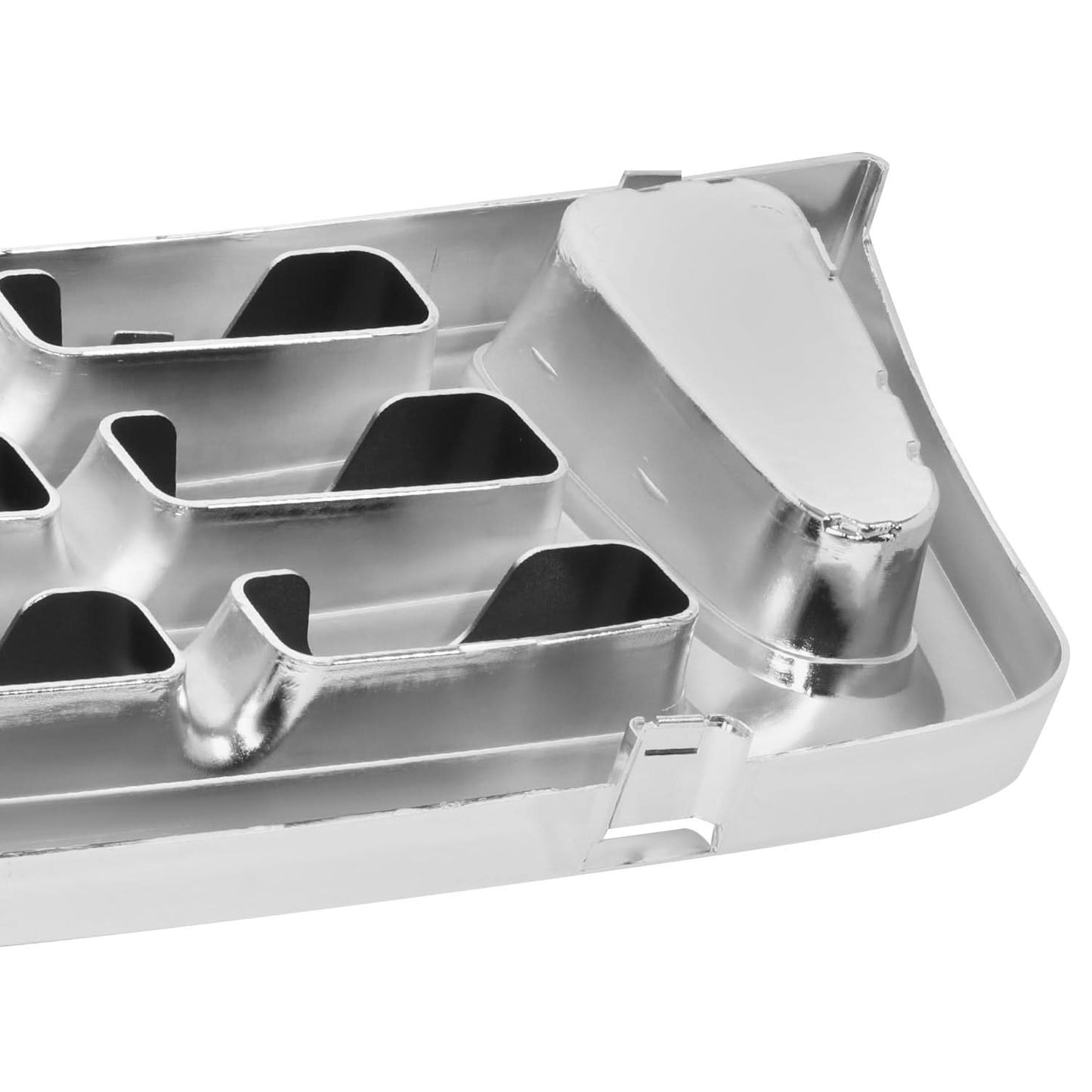 1992-2007 Ford Econoline Van Chrome & Silver Gray Grille Assembly