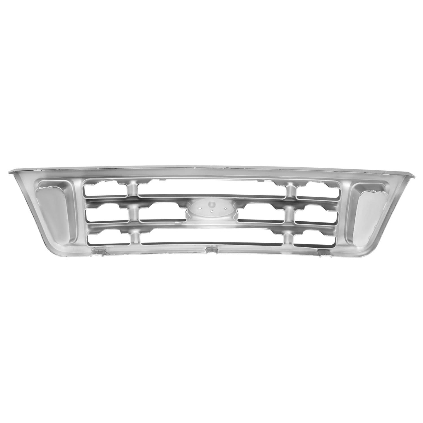 1992-2007 Ford Econoline Van Chrome & Silver Gray Grille Assembly