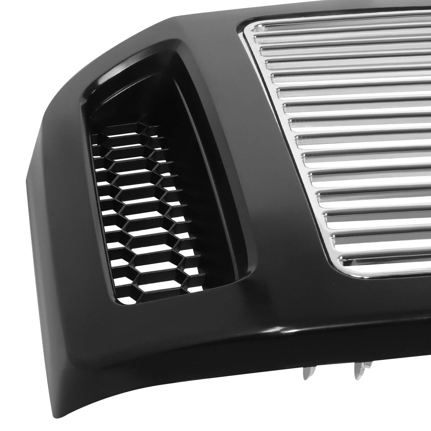 2005-2007 Ford F350 Super Duty Chrome Grille with Black Frame