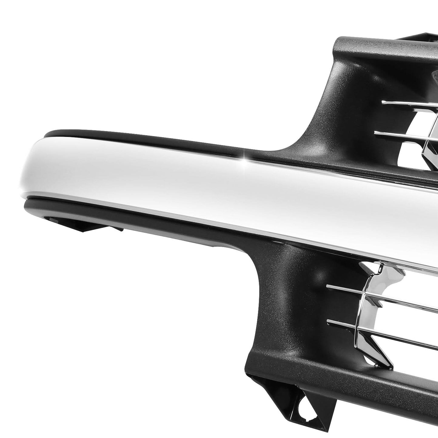 99-02 Chevrolet Silverado Chrome/Black Grille Assembly