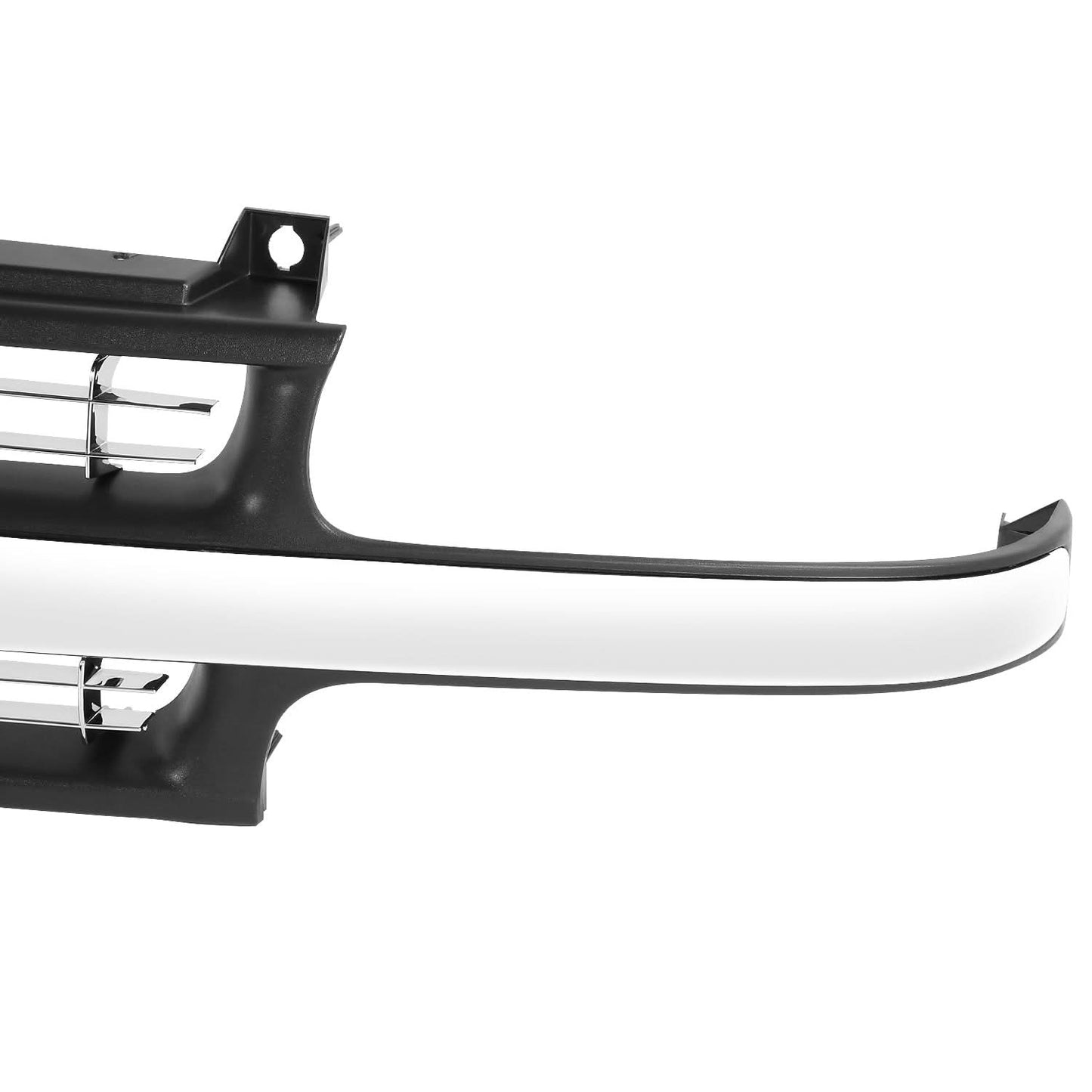 99-02 Chevrolet Silverado Chrome/Black Grille Assembly