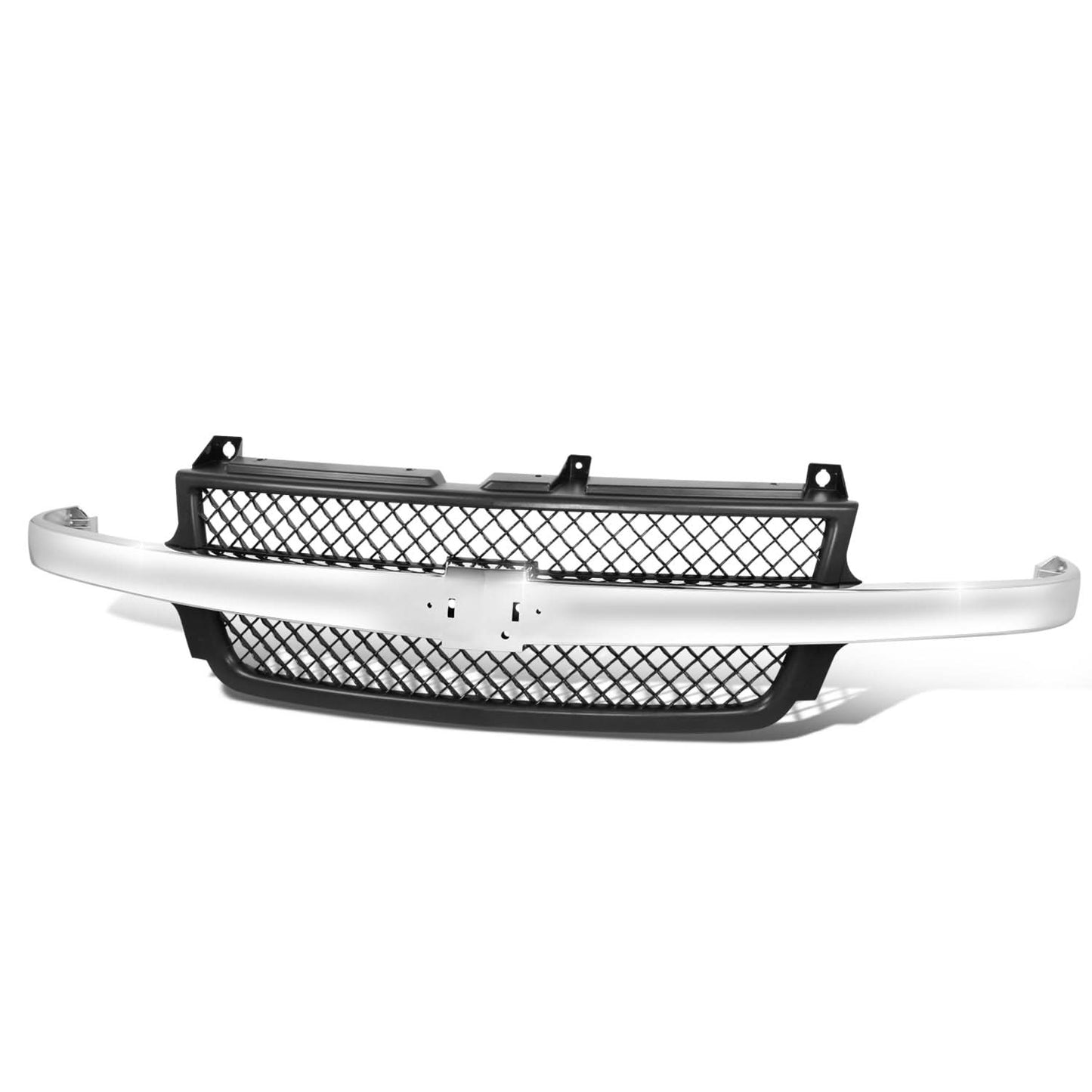 1999-2002 Chevrolet Silverado 2500HD/3500HD Chrome Black Grille