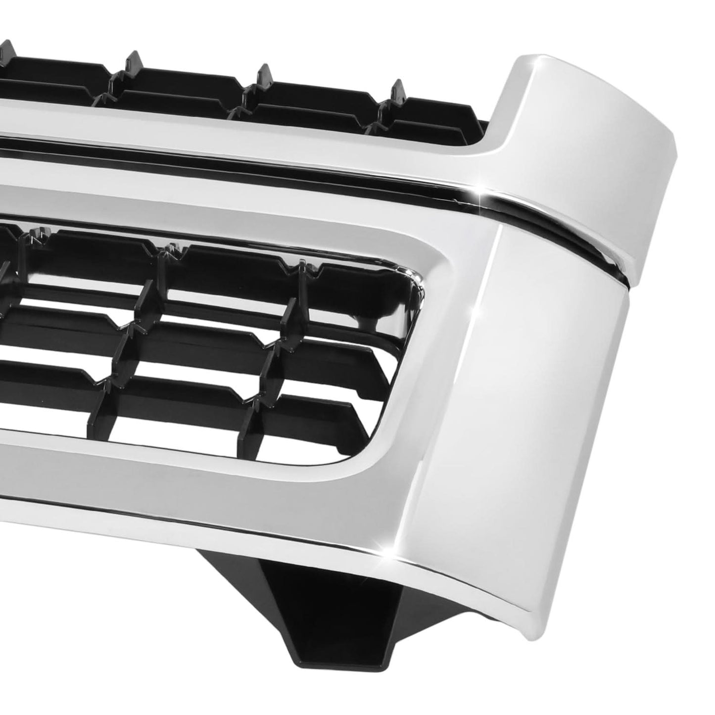 2007-2013 Chevrolet Silverado Front Grille Assembly Matte Black Chrome