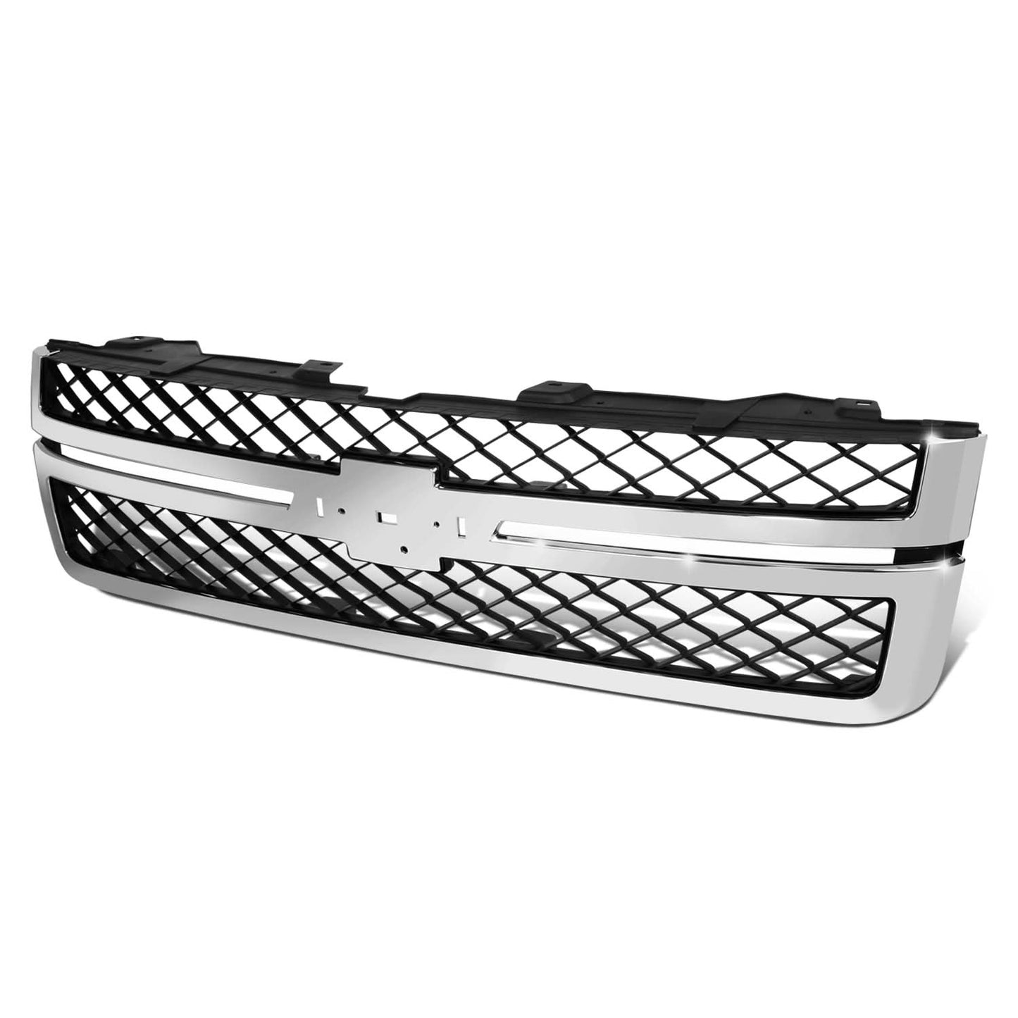 2007-2013 Chevrolet Silverado Dark Gray Chrome Frame Grille