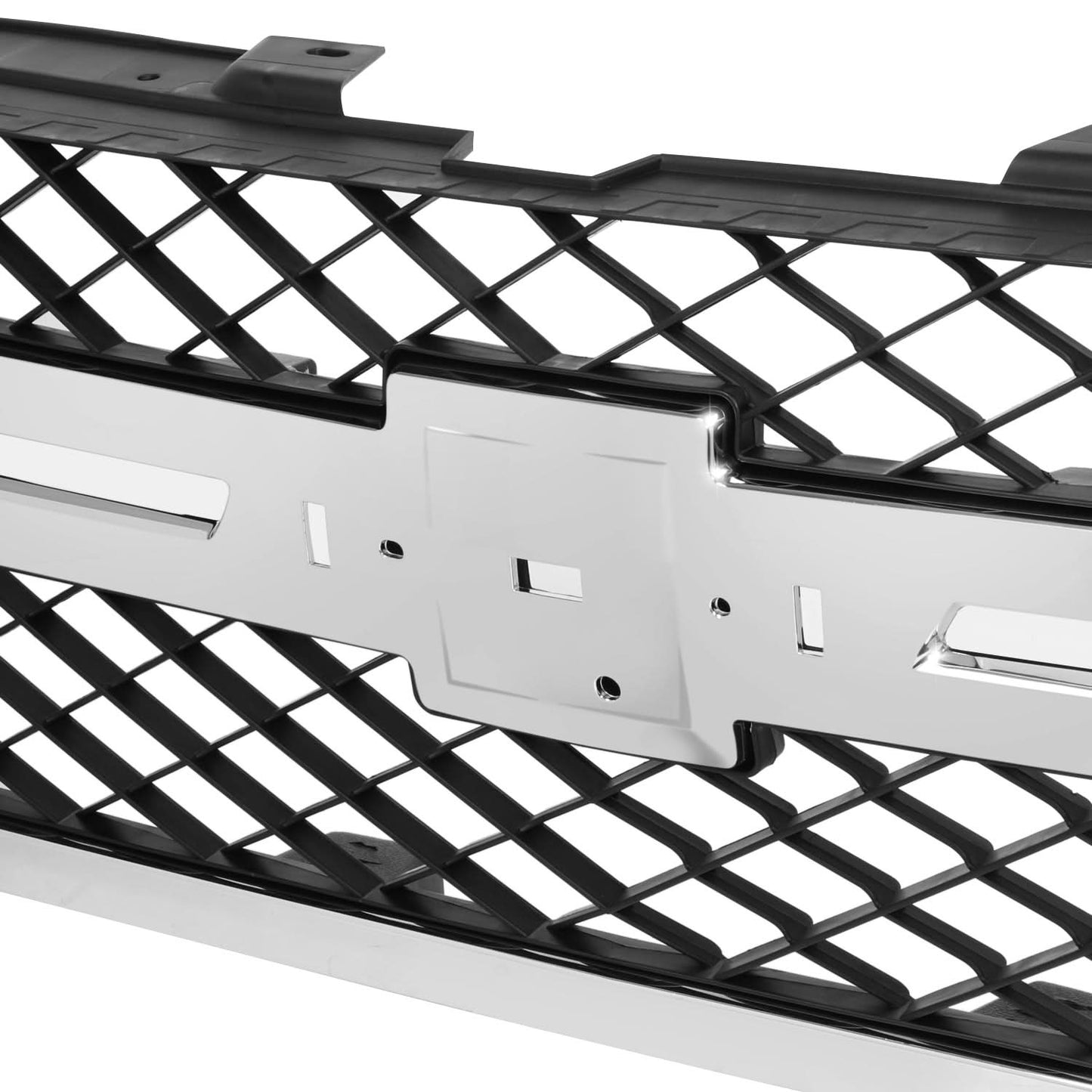 2007-2013 Chevrolet Silverado Dark Gray Chrome Frame Grille