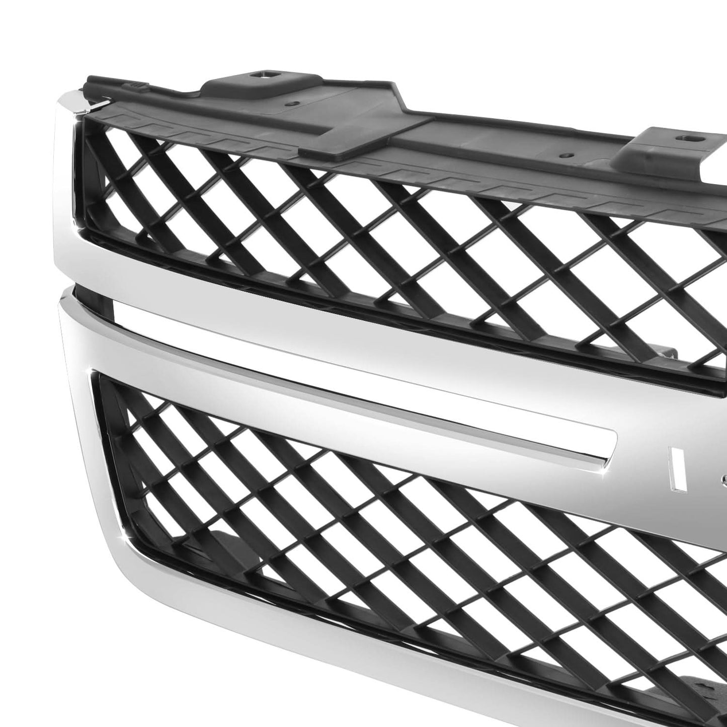 2007-2013 Chevrolet Silverado Dark Gray Chrome Frame Grille
