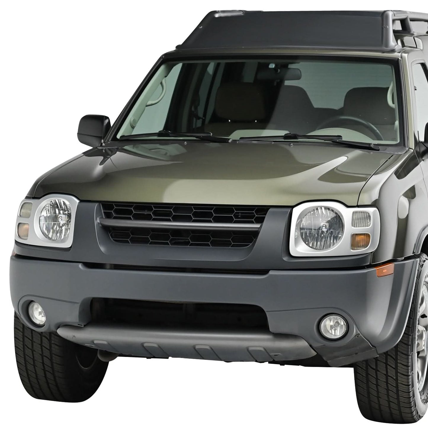 2000-2004 Nissan Xterra SE Style Front Grille Assembly Dark Gray