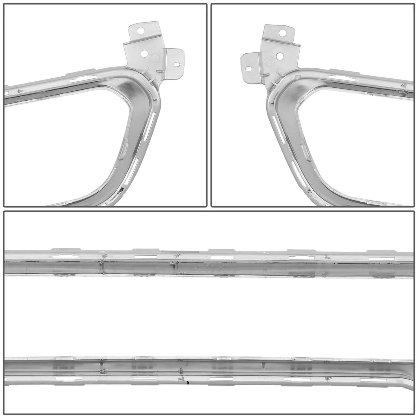 2014+ Jeep Cherokee Front Bumper Lower Grille Trim Molding Chrome
