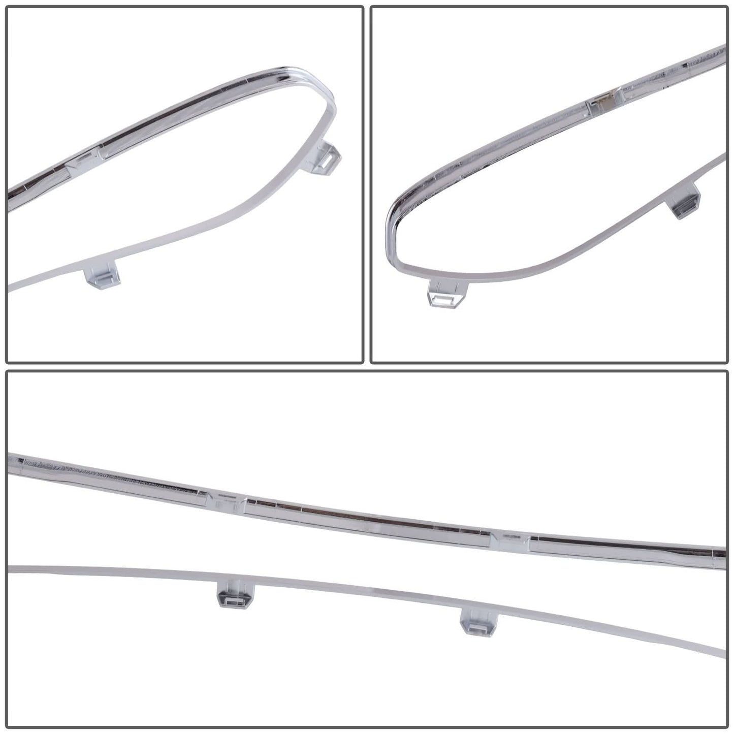 2010-2012 Ford Fusion Front Bumper Grille Molding Chrome Trim