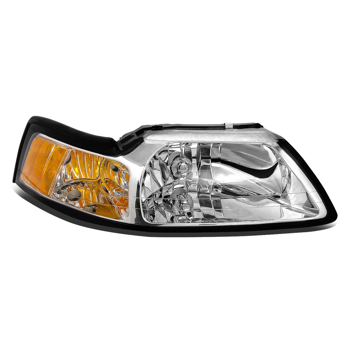 99-04 Ford Mustang OE Style Right Headlight - Chrome Housing
