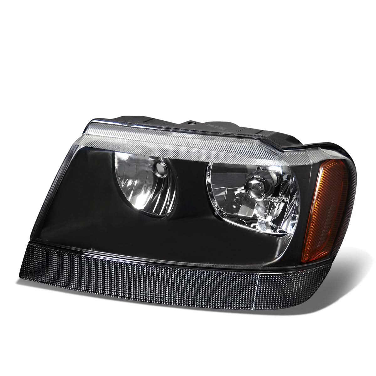 99-04 Jeep Grand Cherokee OE Style Left Headlight - Black Housing