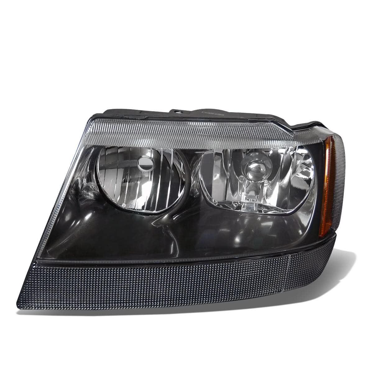 99-04 Jeep Grand Cherokee OE Style Left Headlight - Black Housing
