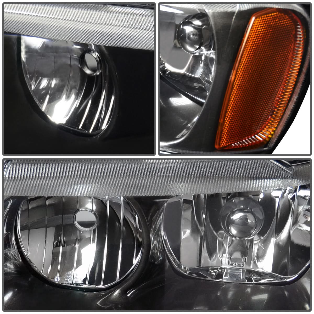99-04 Jeep Grand Cherokee OE Style Right Headlight - Black Housing