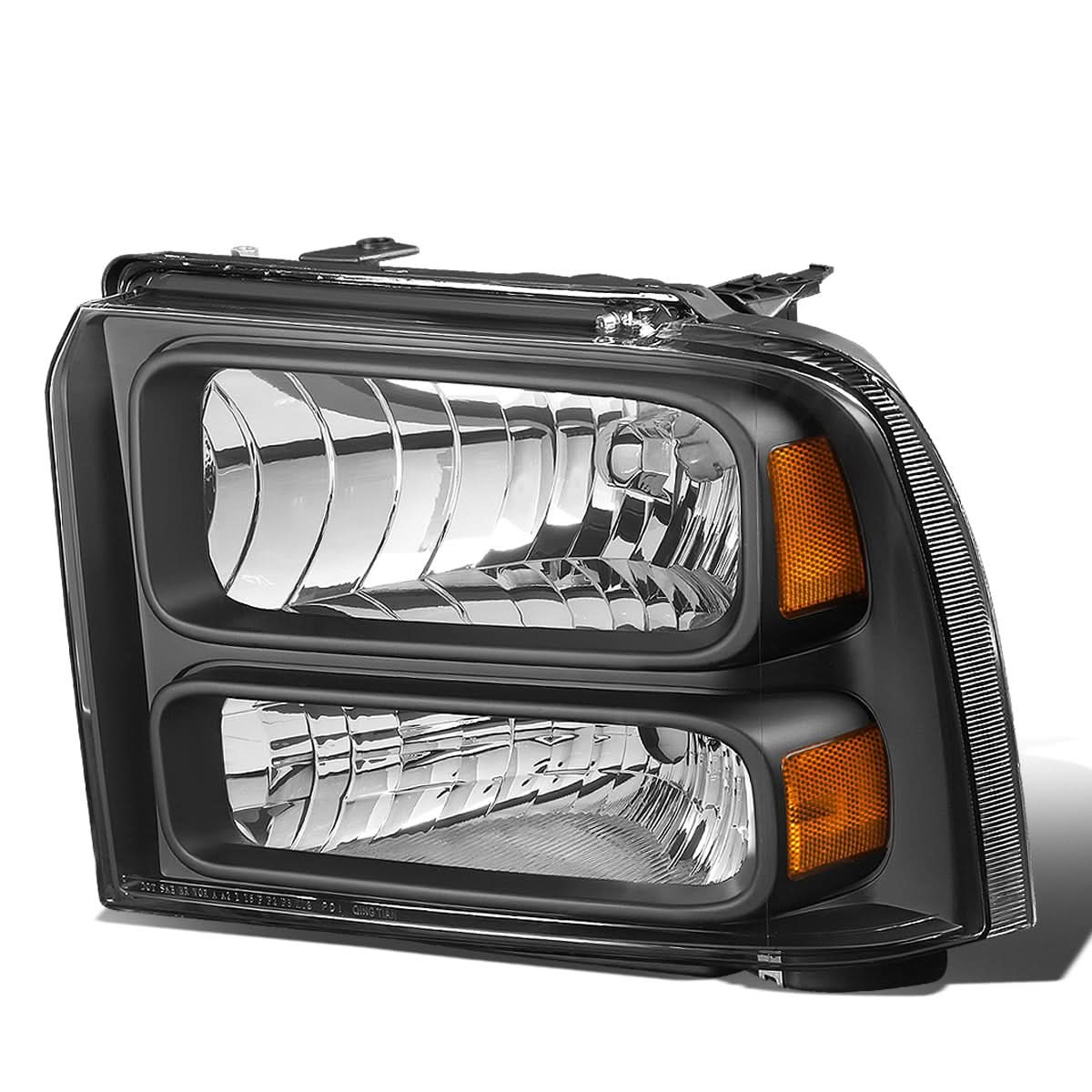 2005-2007 Ford F-250 F-350 F-450 F-550 OE Style Left Headlight Black