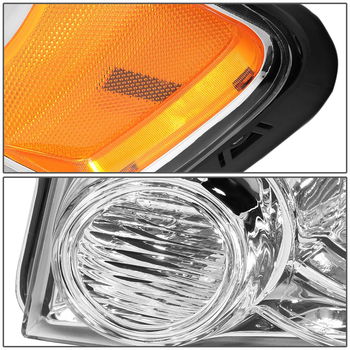 2008-2012 Ford Escape OE Style Headlights - Chrome Housing Left