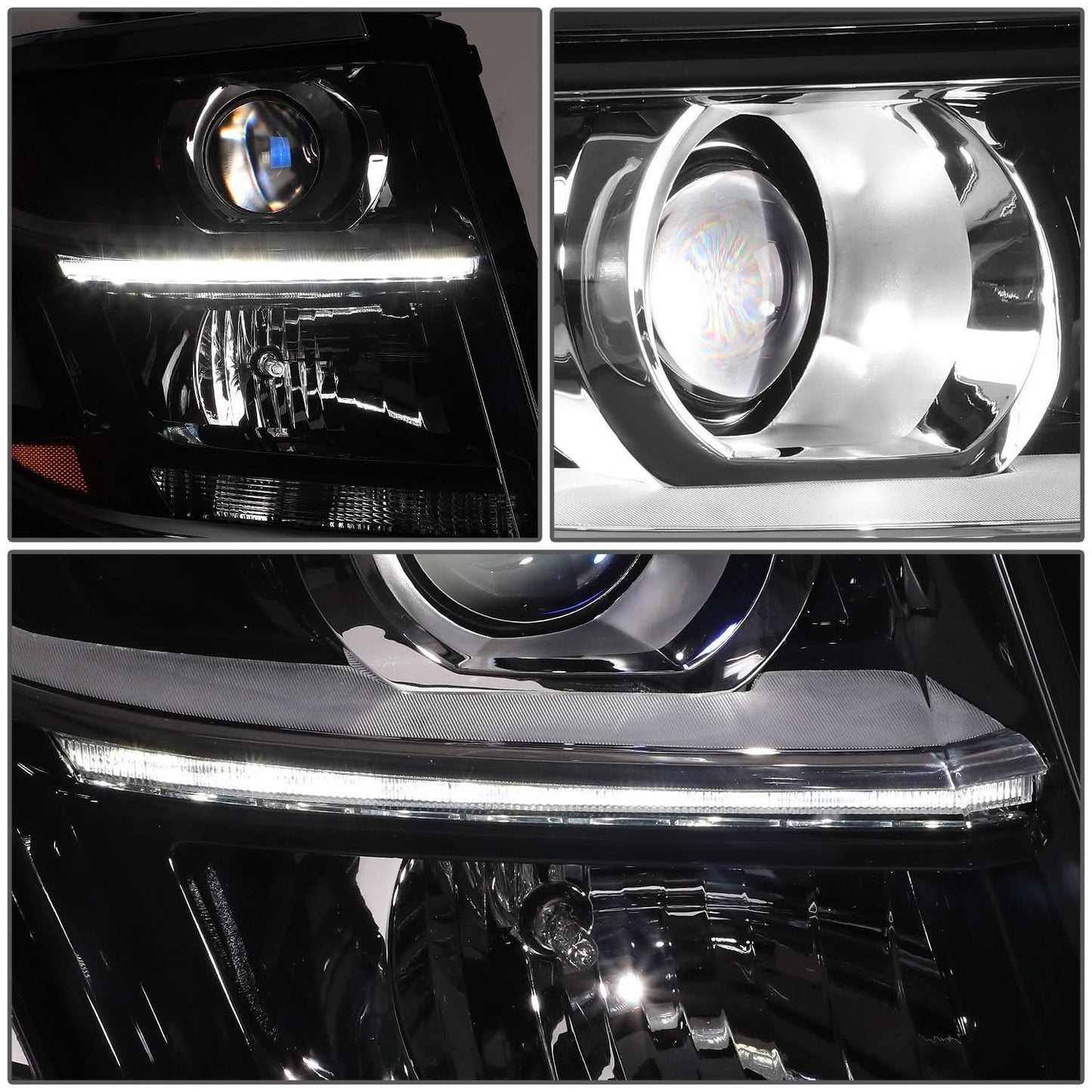 15-20 Chevrolet Tahoe / Suburban OE Style Right Headlight - Black