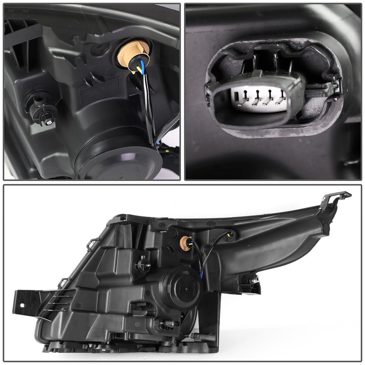 2011-2015 Ford Explorer OE Style Right Headlight - Black Housing