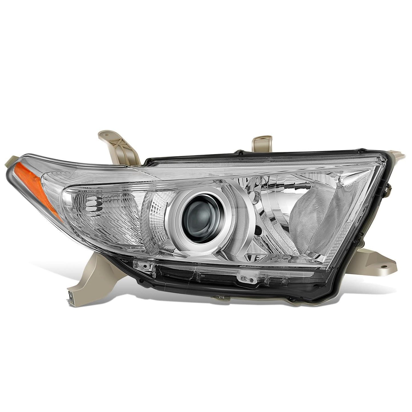 2011-2013 Toyota Highlander Projector Headlight - Right Chrome Clear