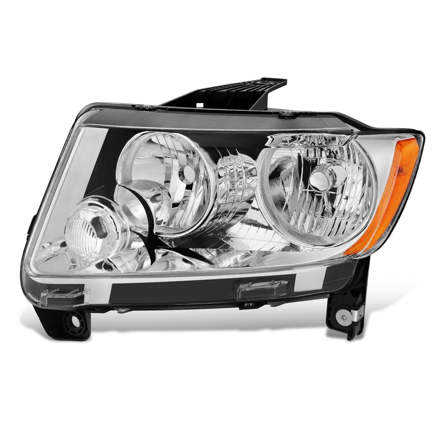 2011-2013 Jeep Grand Cherokee OE Style Left Headlight - Chrome Housing