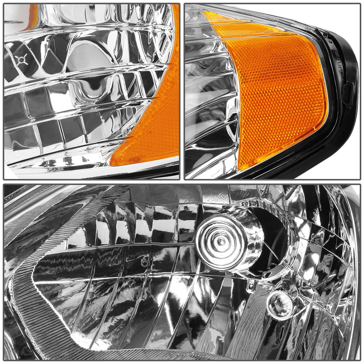 2006-2011 Hyundai Accent OE Style Left Headlight - Chrome