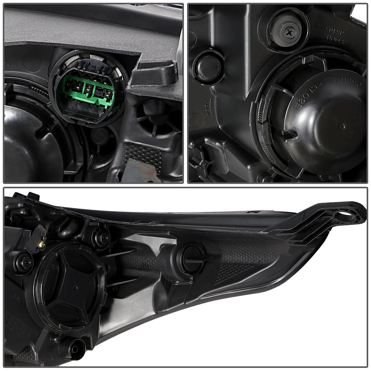 2019-2021 Kia Forte OE Style Right Headlight - Black