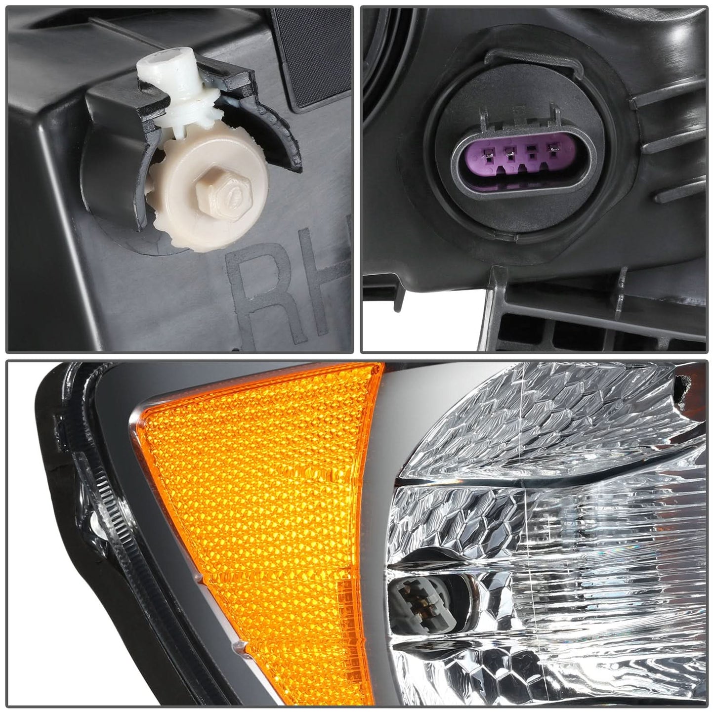 2012-2016 Chevrolet Sonic OE Style Chrome Bezel Headlight - Right