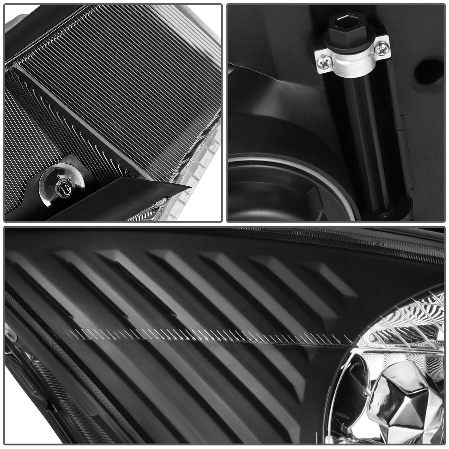 2003-2004 Ford Focus OE Style Right Side Headlight - Black Housing