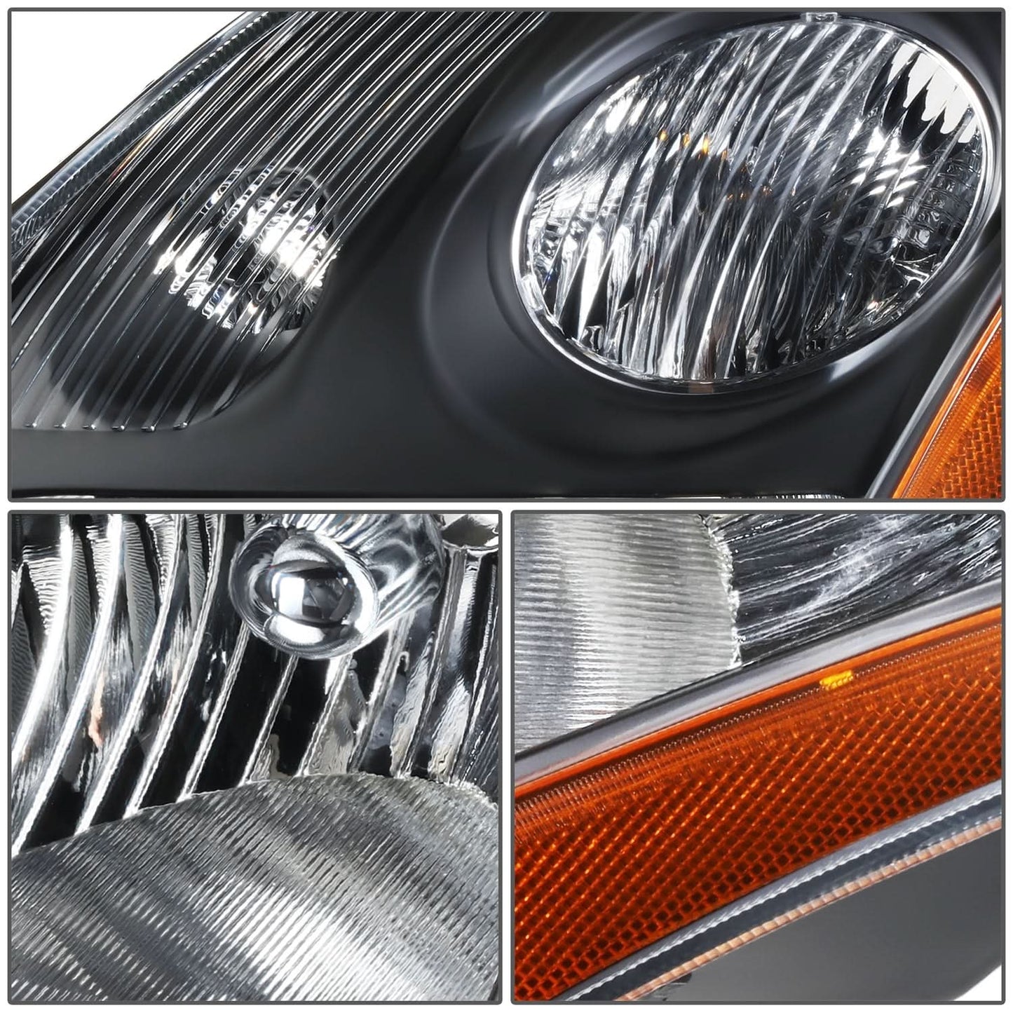 07-09 Nissan Sentra OE Style Left Side Black Headlight