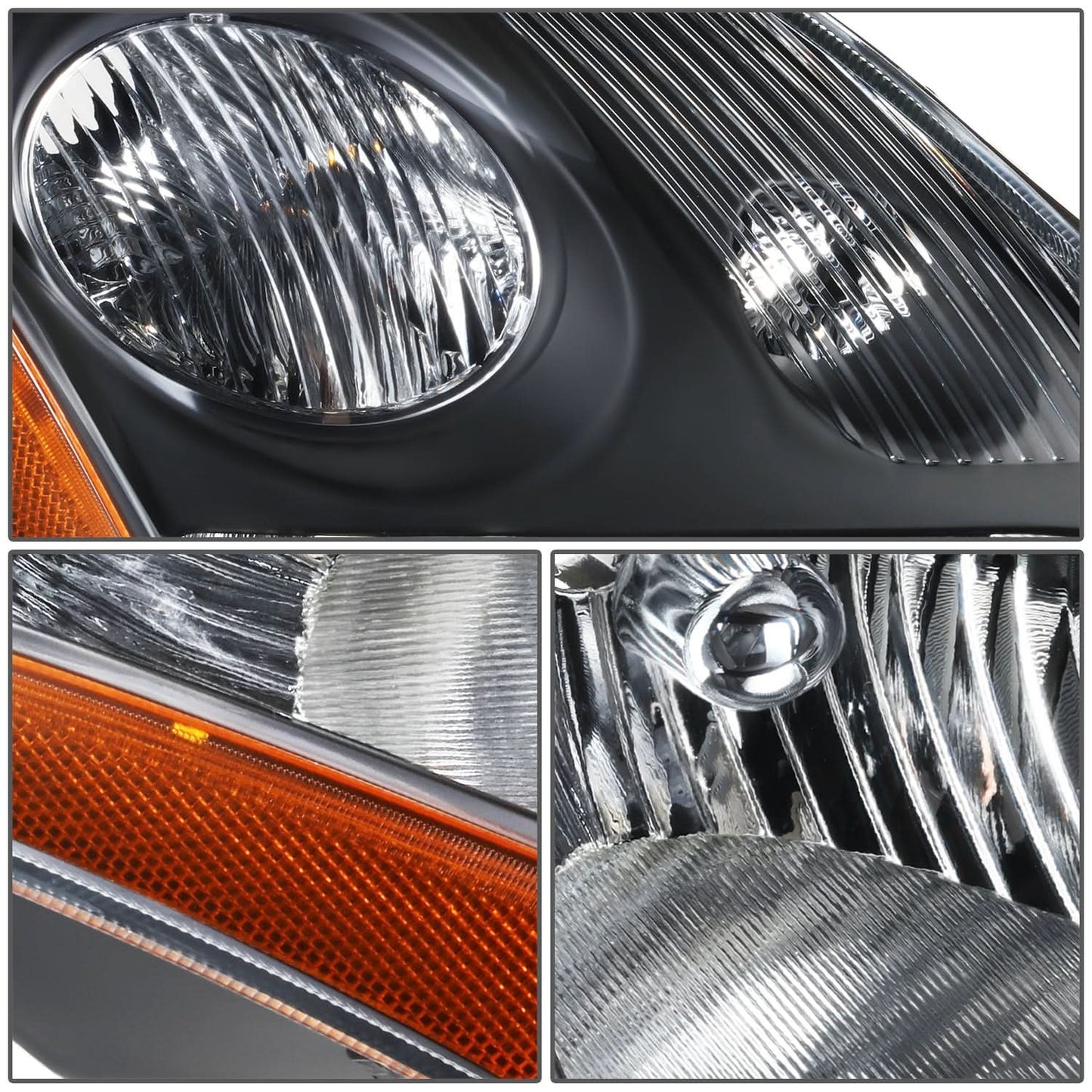07-09 Nissan Sentra OE Style Right Side Black Headlight