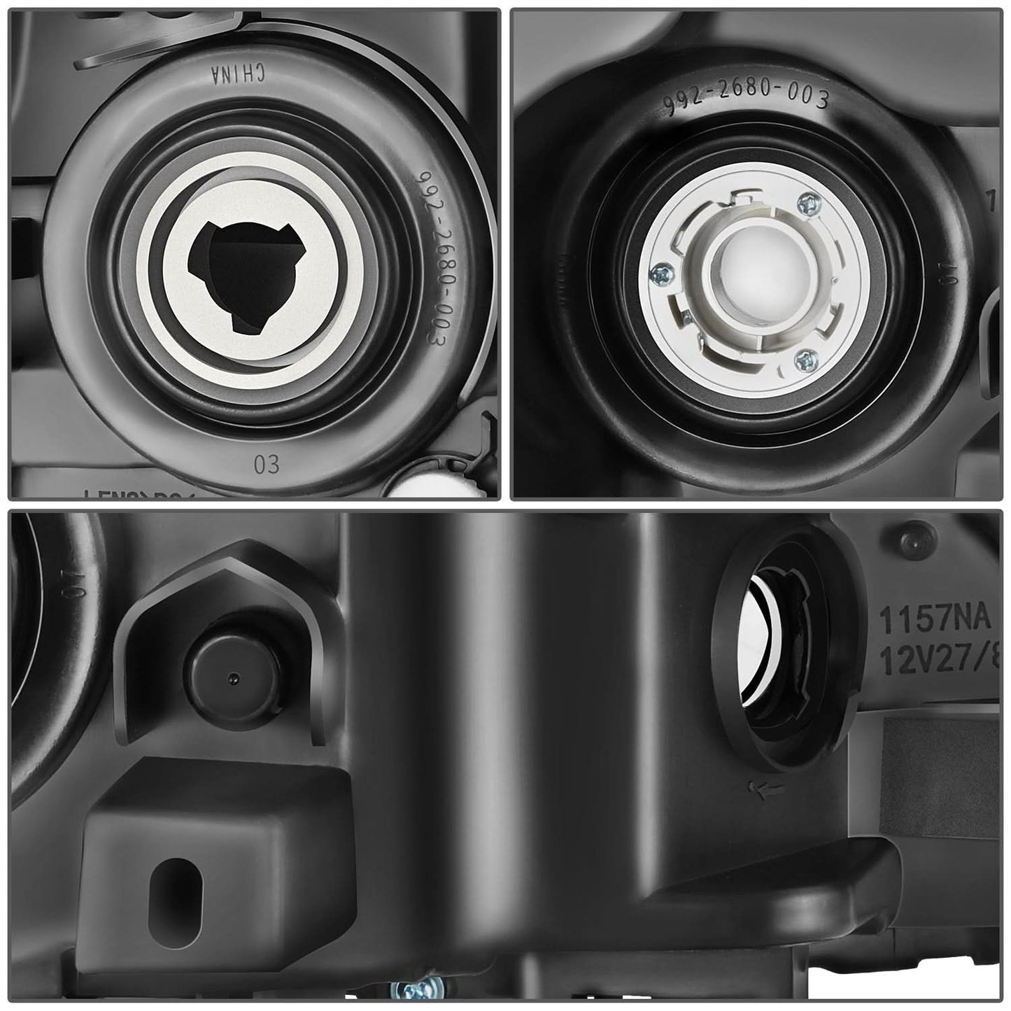 09-14 Murano OE Style Black Housing Headlights