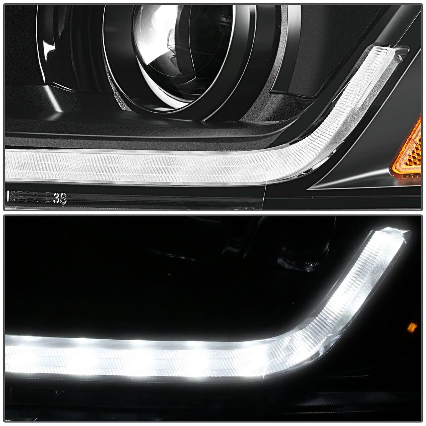 2018 Chevrolet Traverse OE Style Black Housing Headlights - Amber