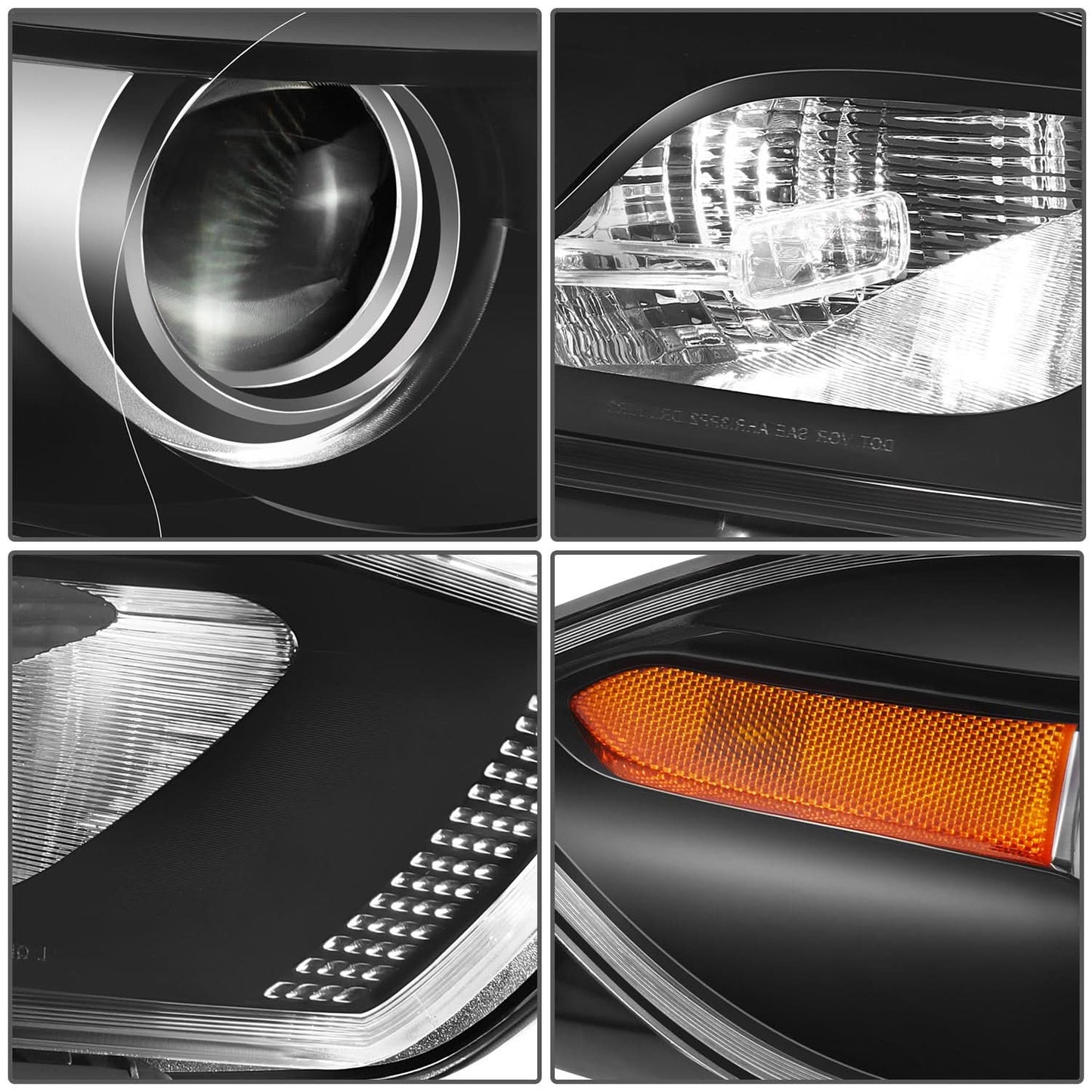 13-16 Dodge Dart OE Style Black Housing Headlight - Right Side