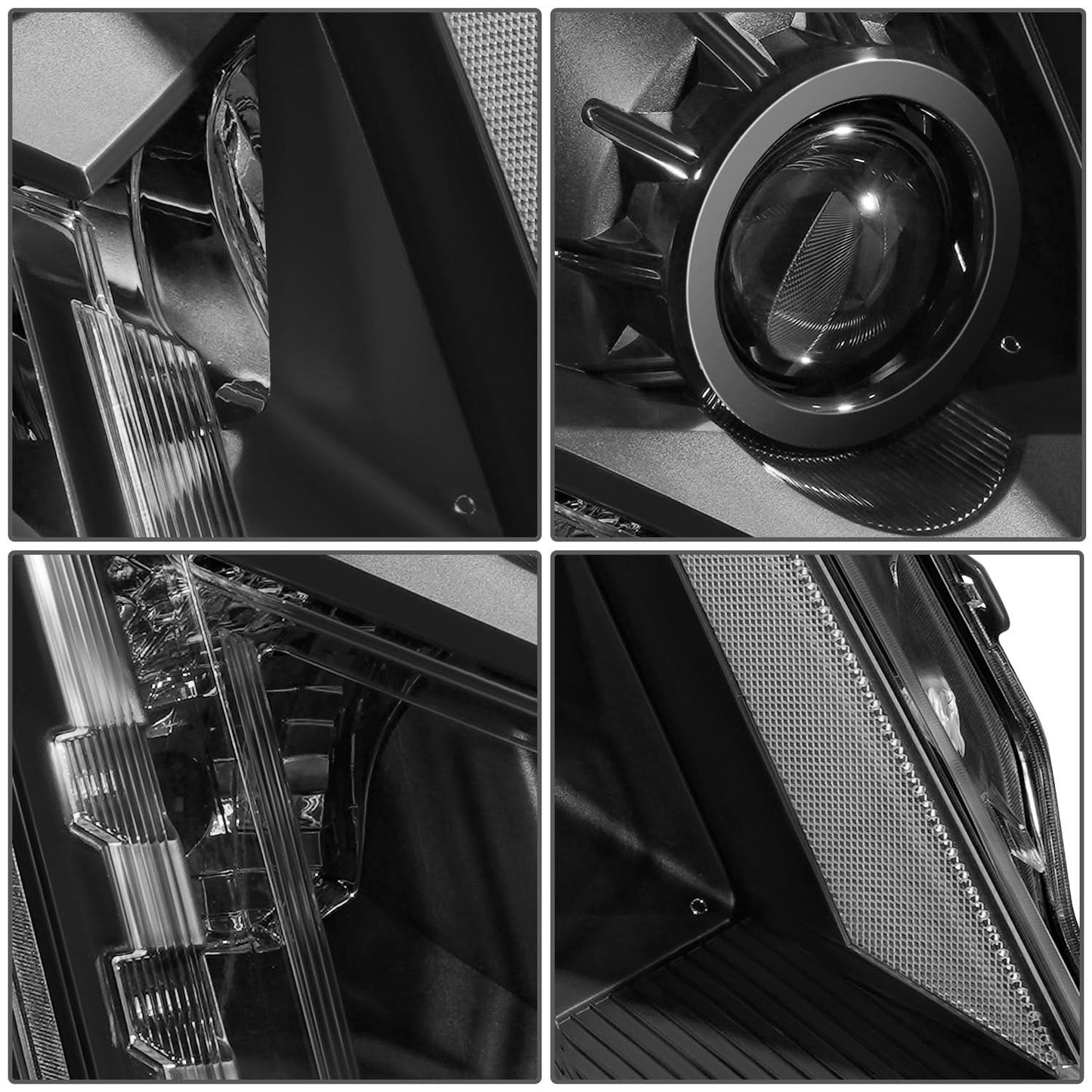 2010-2016 Cadillac SRX OE Style Headlights - Black Housing