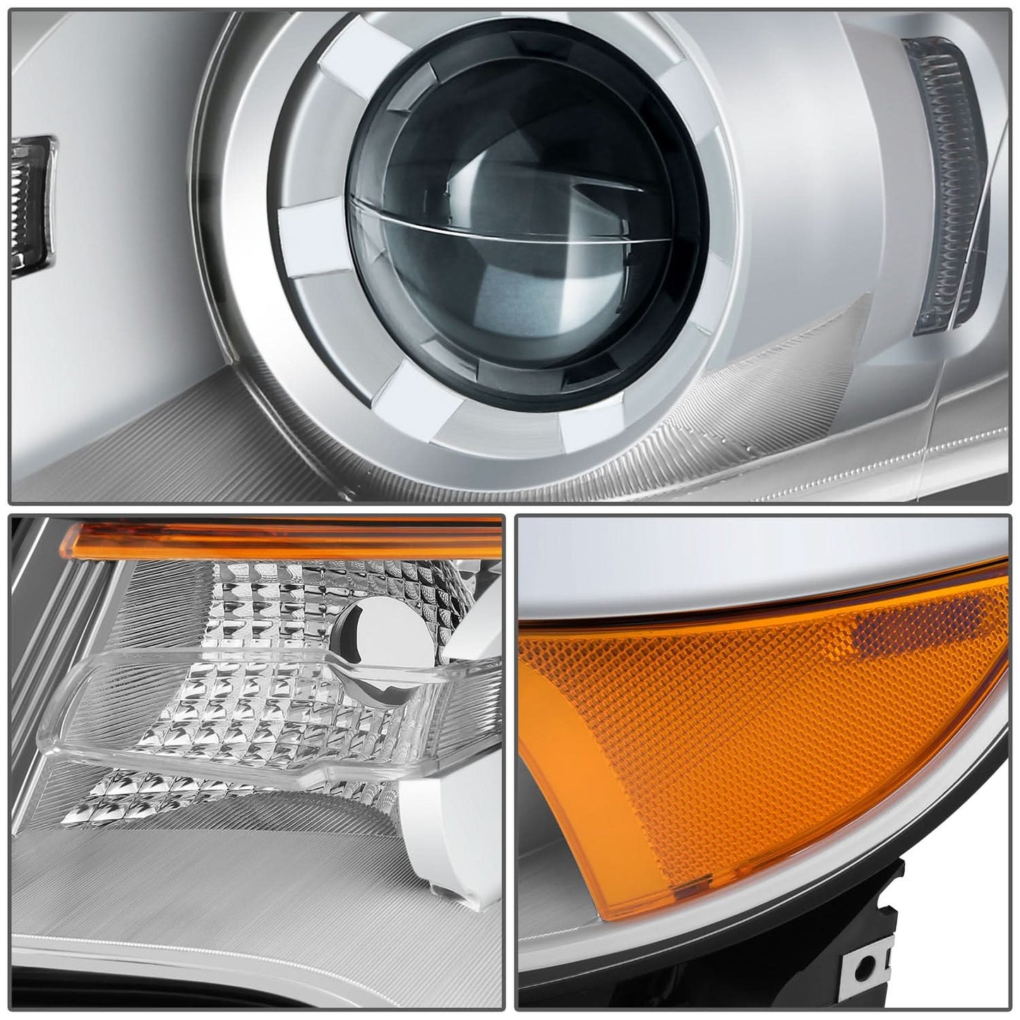 2011-2014 Ford Edge OE Style HID Headlight - Chrome Housing Left