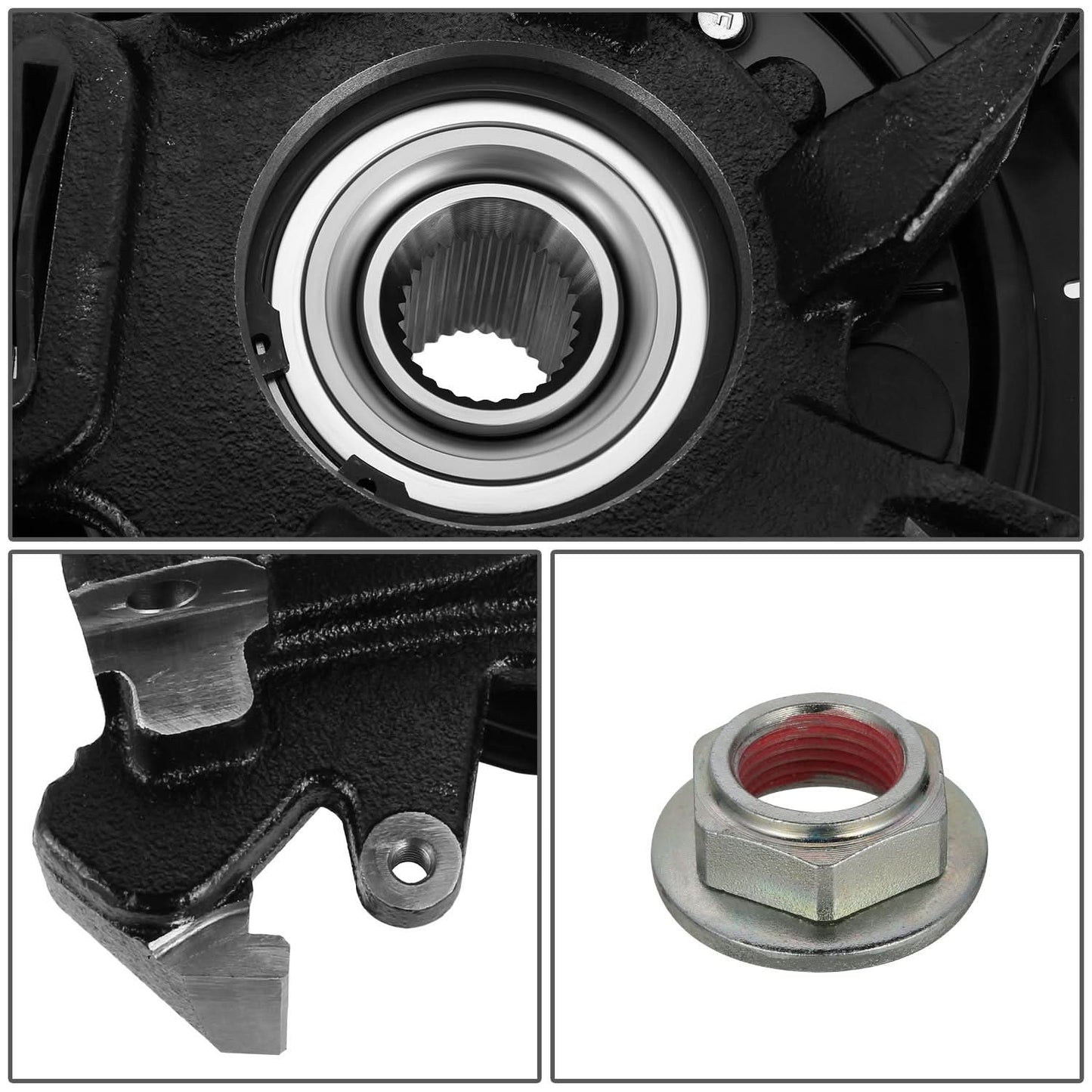 2006-2010 Ford Explorer Rear Left Loaded Knuckle Assembly