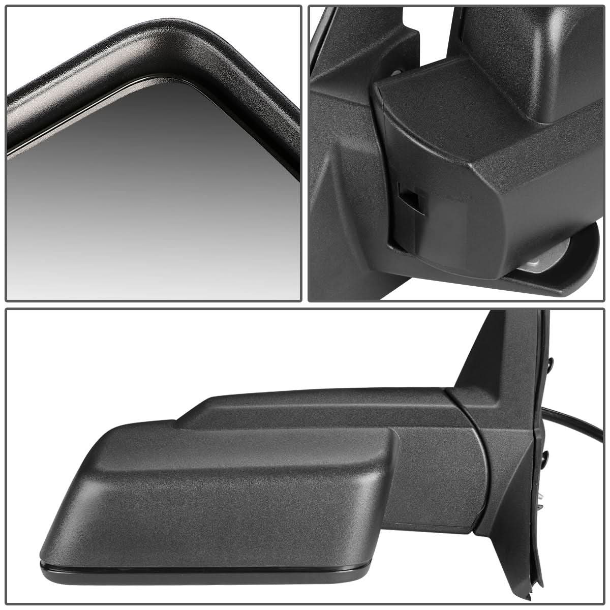 06-10 Jeep Commander Powered Heated Mirror - Left - Textured Black