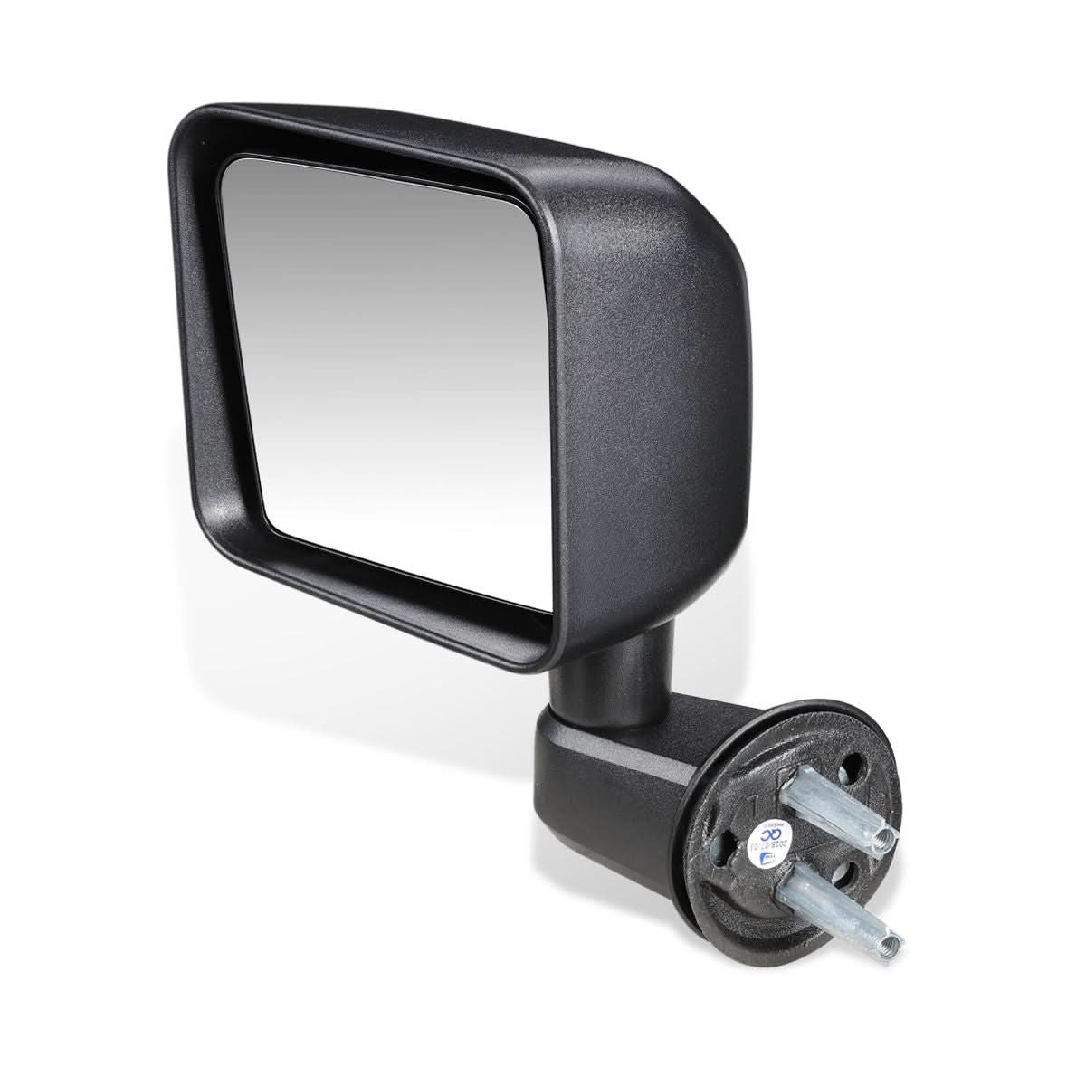 07-18 Jeep Wrangler JK OEM Manual Side Mirror Left Textured Black