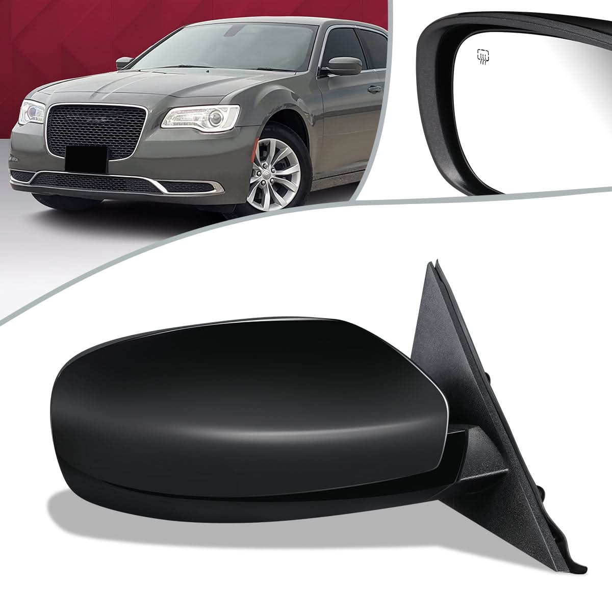 2011-2014 Chrysler 300C OEM Powered Heated Folding Side Mirror Right