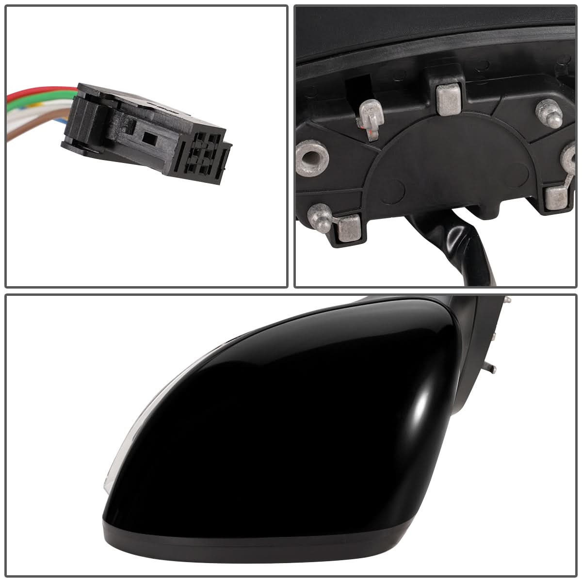 2013-2015 Fiat 500 OEM Style Powered Heated Signal Folding Mirror