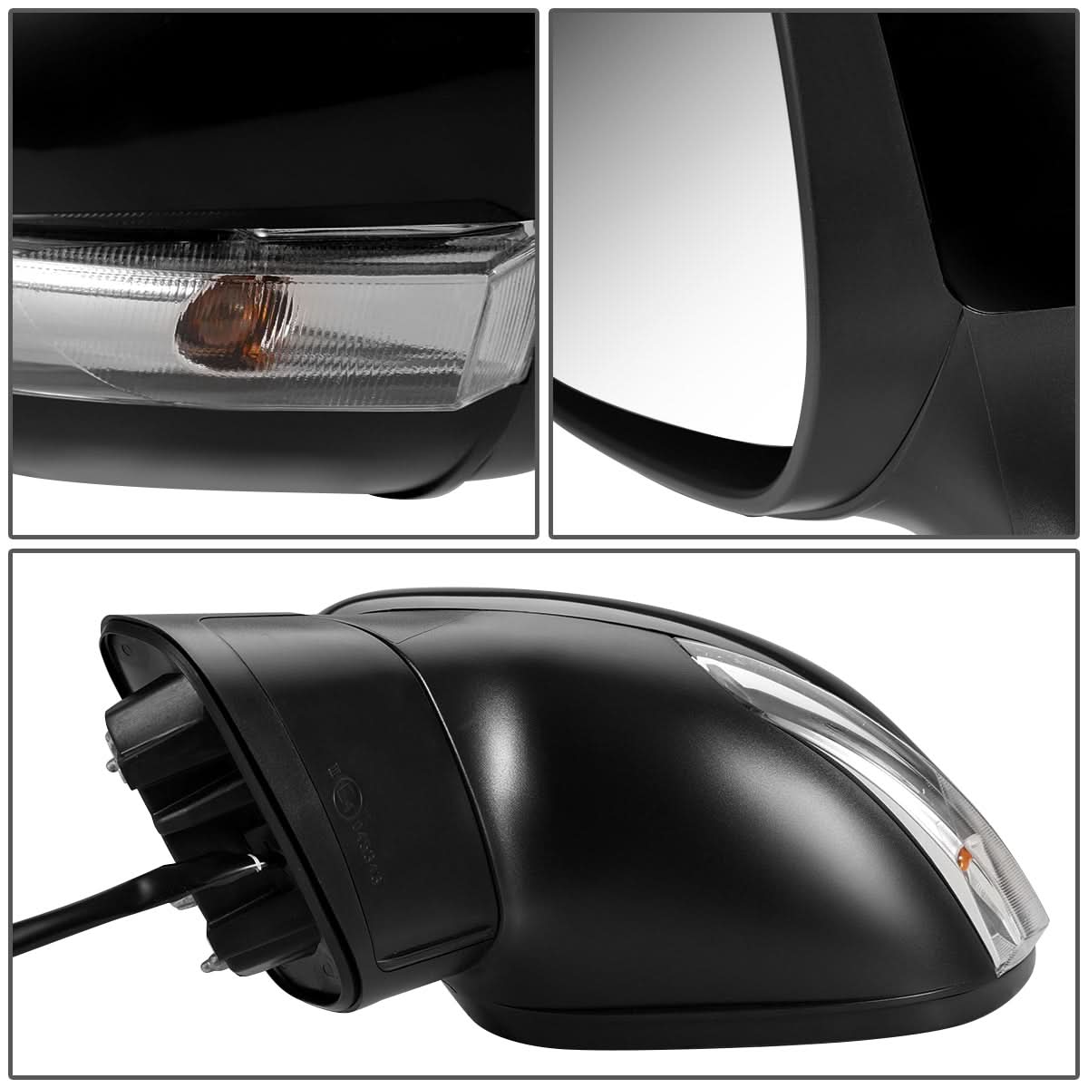 2013-2015 Fiat 500 OEM Style Powered Heated Signal Folding Mirror