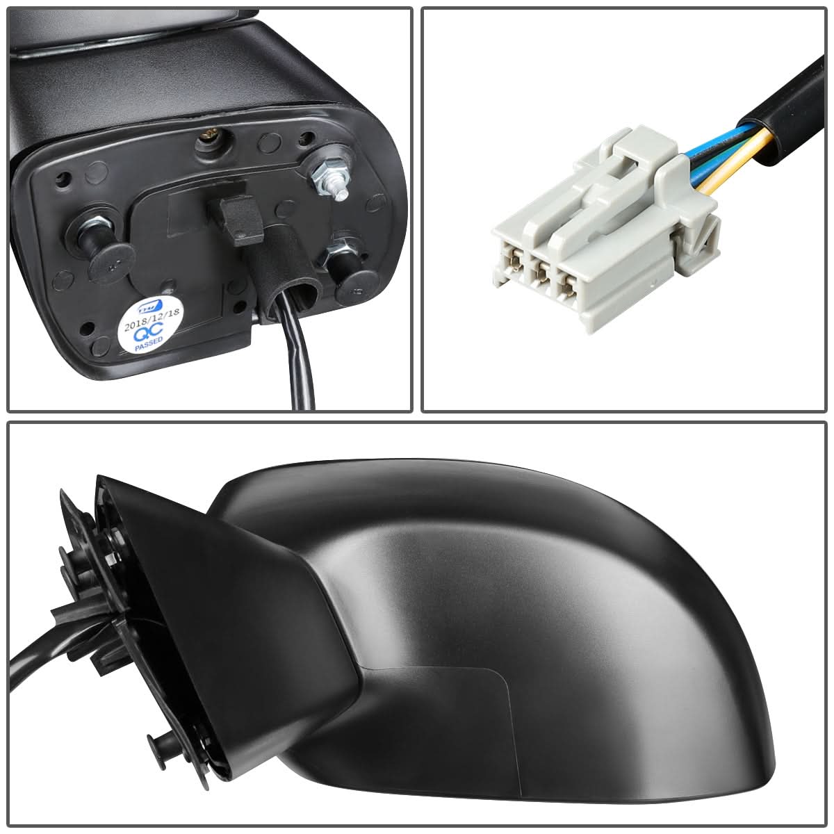12-15 Honda Civic OEM Powered Paintable Left Side Mirror