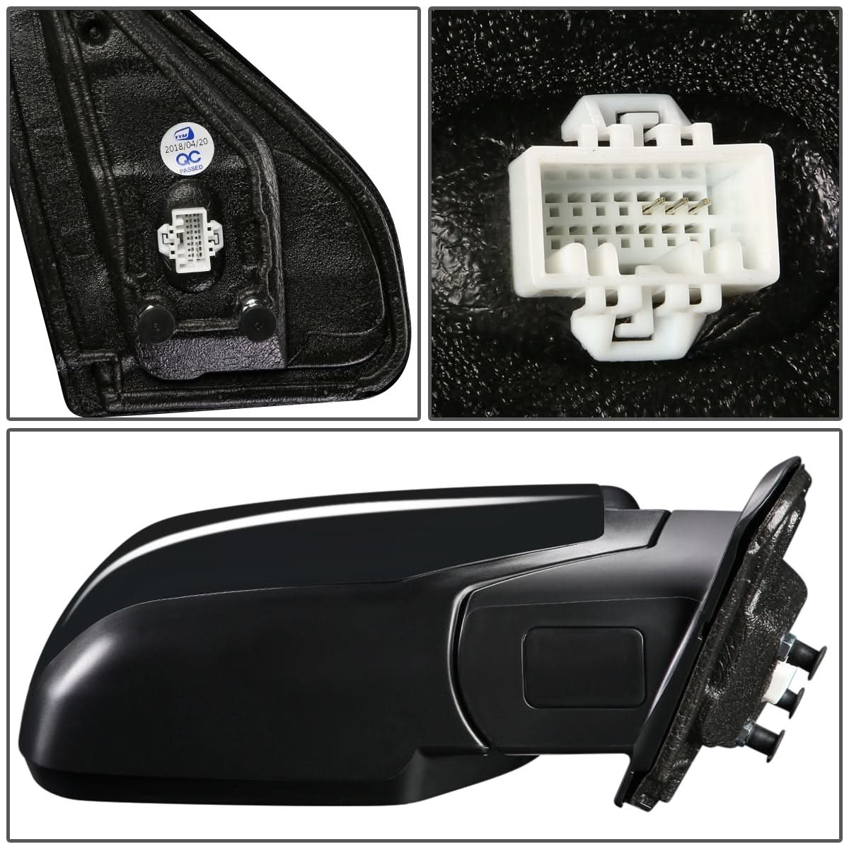 2009-2015 Honda Pilot OEM Powered Side Mirror Right Textured Black