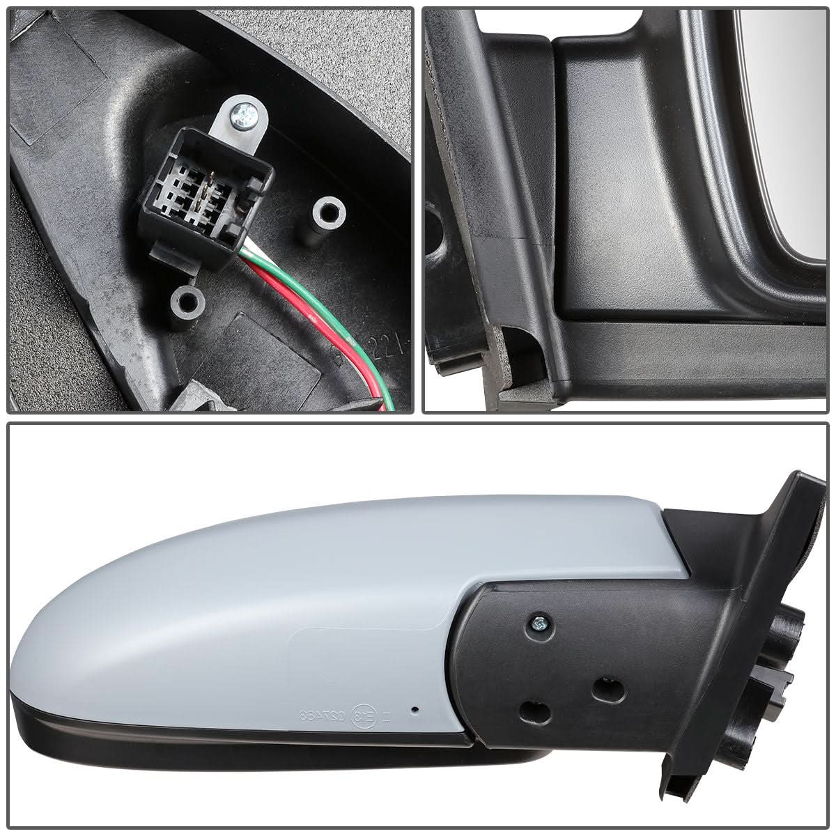 06-09 Hyundai Accent OEM Powered Side Mirror - Gray Right