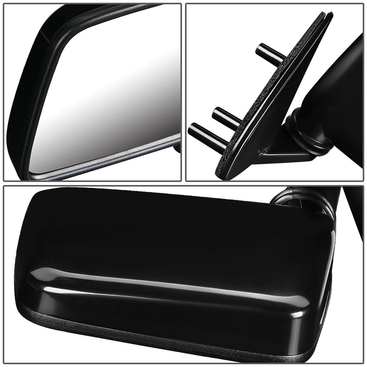 86-97 Nissan D21/Pickup/Pathfinder Manual Left Side Mirror - Paintable