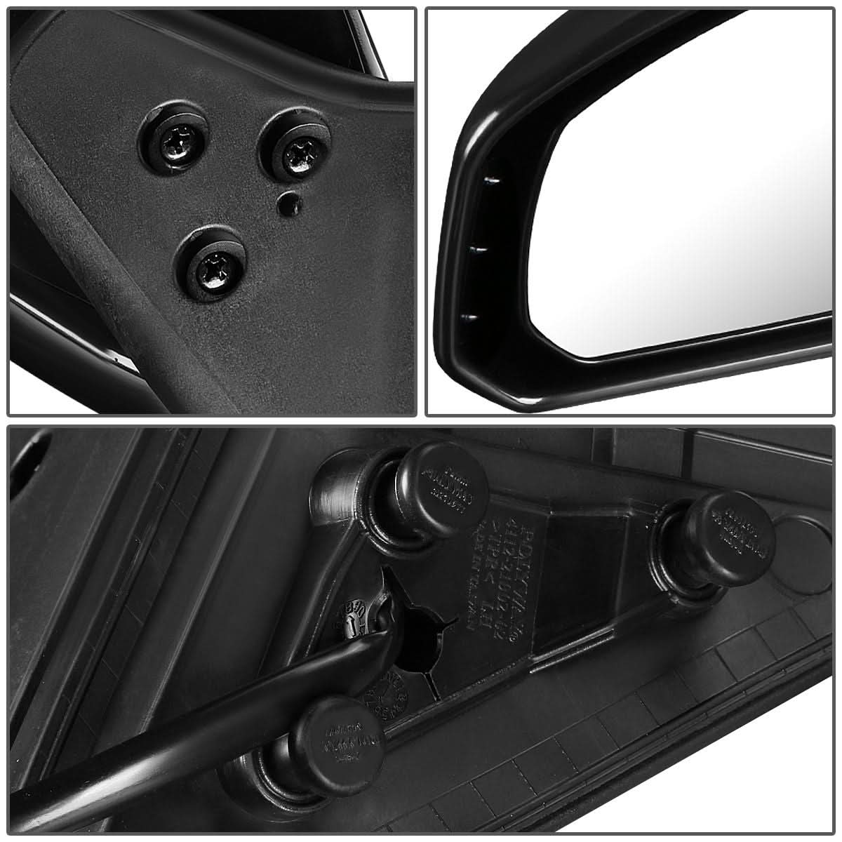 03-05 Nissan 350Z OEM Powered Paintable Black Left Side Mirror