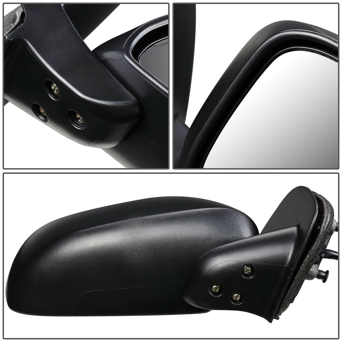 05-17 Nissan Frontier Powered Textured Black Right Side Mirror