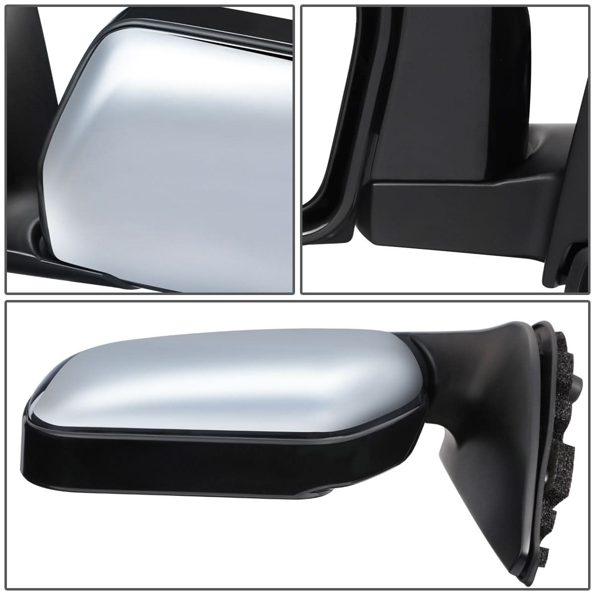 93-98 Toyota T100 OEM Style Powered Folding Mirror - Chrome Left