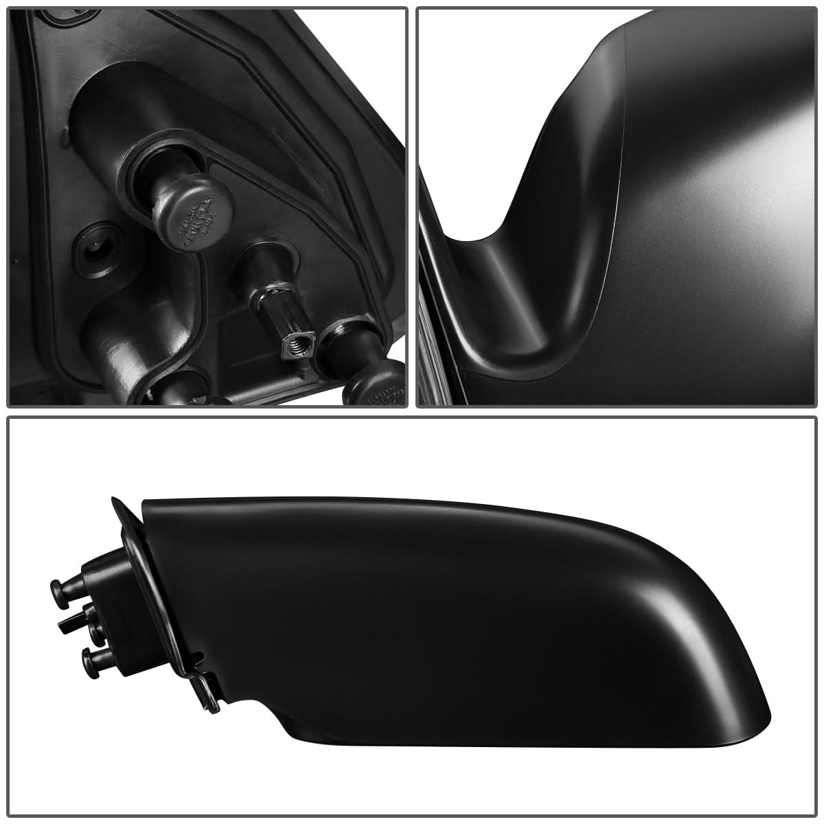 2001-2004 Toyota Tacoma OEM Style Manual Side Mirror - Paintable